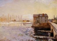 Sisley, Alfred - The Moret Bridge and Mills under Snow